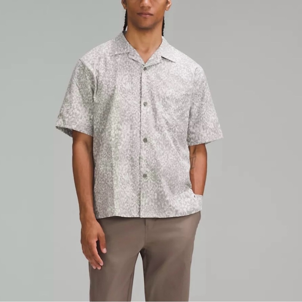 Airing easy Lined Camp collar shirt Large
